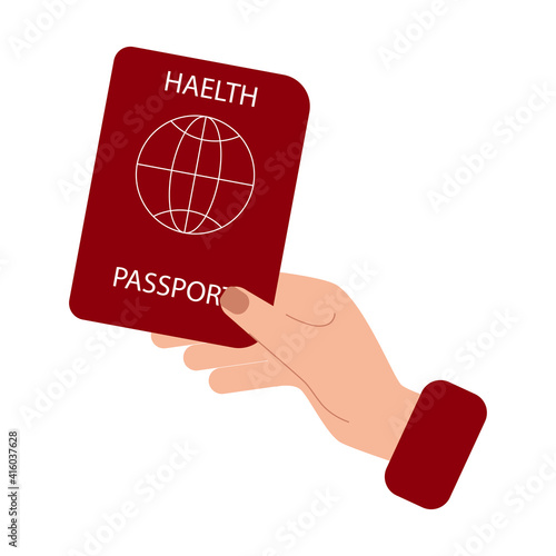 Health passport or immunity passport during Covid-19 to travel without problem.