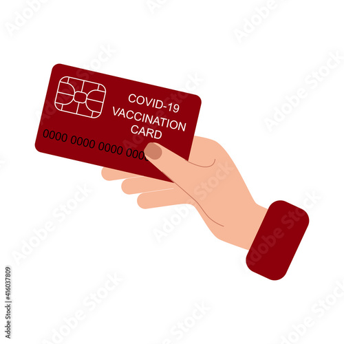 Vaccination card during Covid-19 to travel without problem.