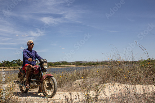 person riding a bike