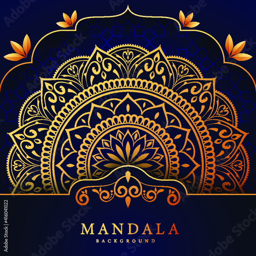 Modern Luxury Mandala Design Template in Vector