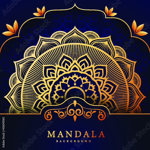 Modern Luxury Mandala Design Template in Vector