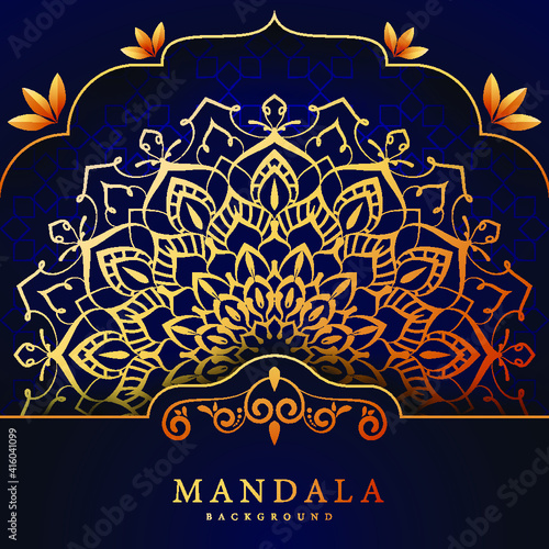 Modern Luxury Mandala Design Template in Vector