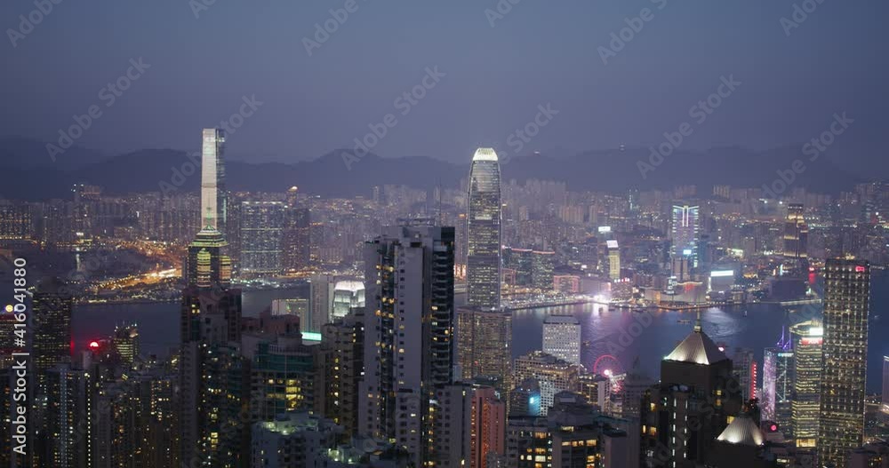 Hong Kong skyline at night Hong Kong skyline at night