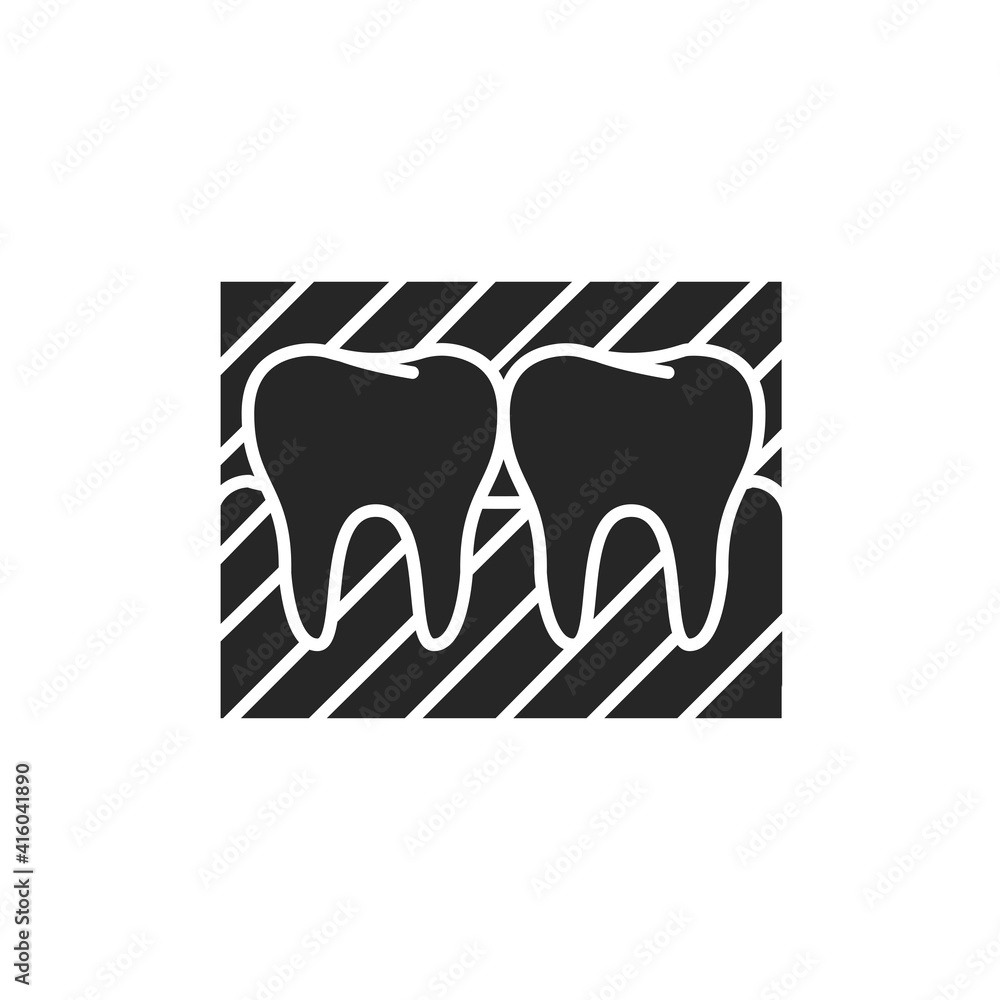 Obraz premium Tooth snapshot color line icon. Pictogram for web page, mobile app, promo.