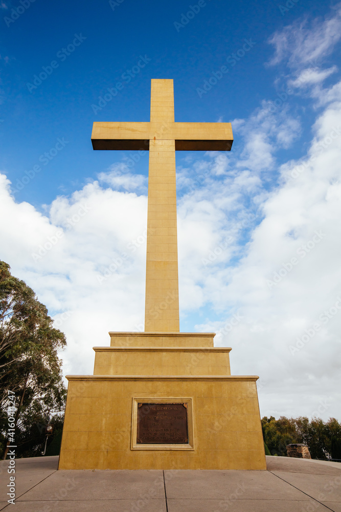 Mount Macedon Memorial Cross in Australia Mount Macedon Memorial Cross in Australia