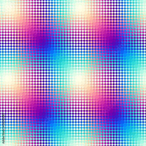 Abstract geometric pattern in low poly style. Pixel art style. Vector image.