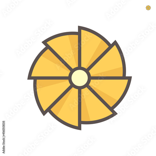 Fotografija Turbocharger compressor wheel impeller icon