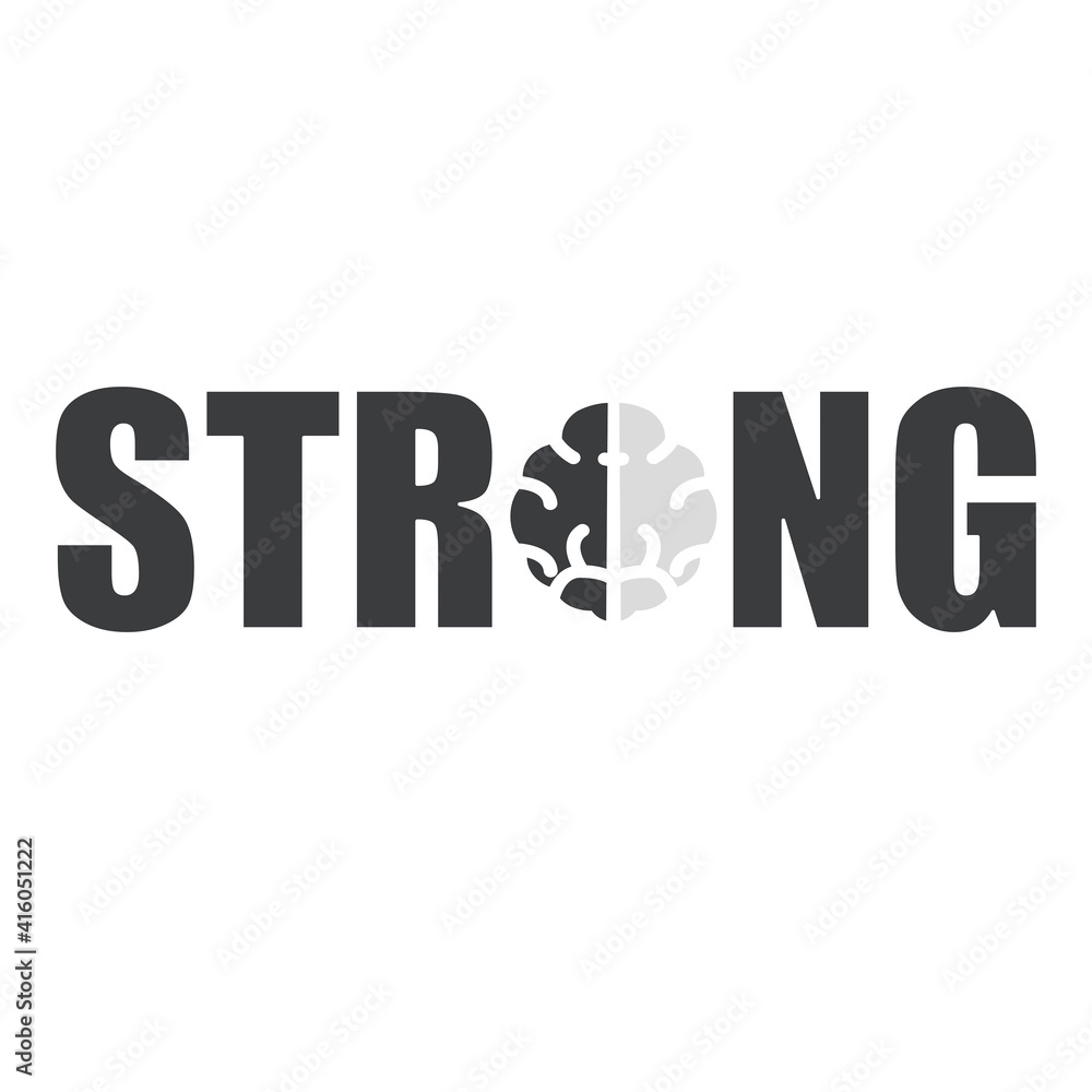 Strong with brain symbol ,motivation and inspiration concept
Strong with brain symbol ,motivation and inspiration concept