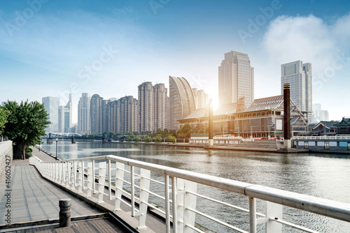 Urban architectural landscape in Tianjin, China