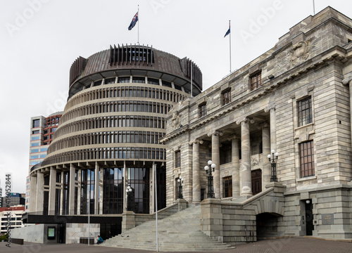 Parlement et palais de Justice à Wellington, Nouvelle Zélande