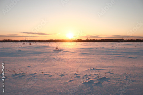 sunset winter