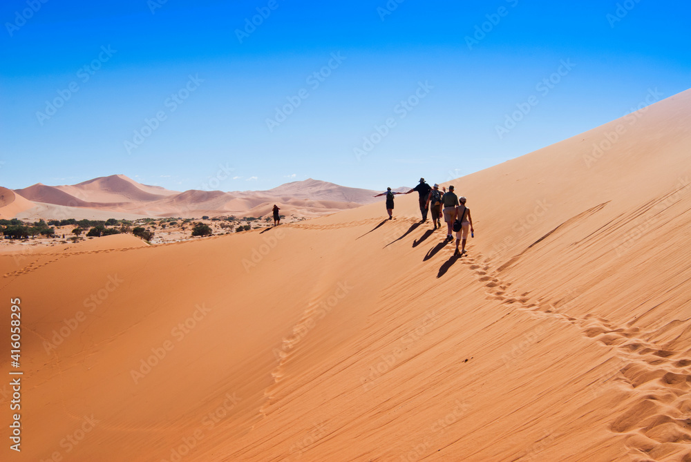View of dunes, Sossusvlei, Namib Desert, Namib Naukluft Park, Namibia, Africa View of dunes, Sossusvlei, Namib Desert, Namib Naukluft Park, Namibia, Africa