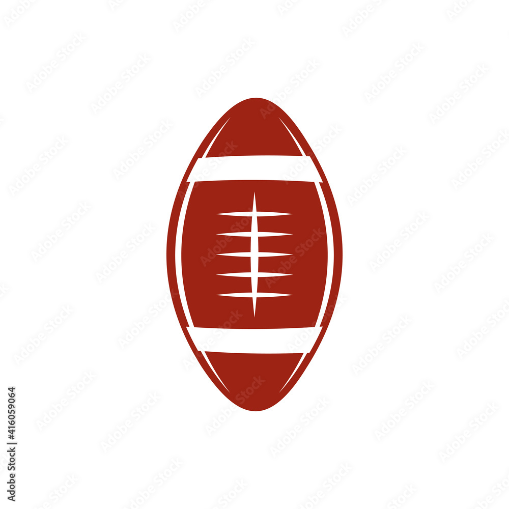 Ball of American football sport logo design template Ball of American football sport logo design template