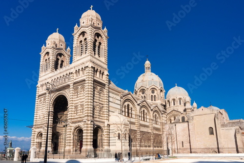 Cathedral of Marseille (Notre-Dame de la Major) (Sainte-Marie-Majeure), Marseille, Bouches du Rhone, Provence-Alpes-Cote-d'Azur, France, Europe 
