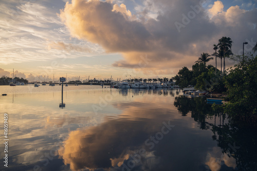  beauty nature sky clouds beautiful lake sea water reflections boats marina palms  © Alberto GV PHOTOGRAP