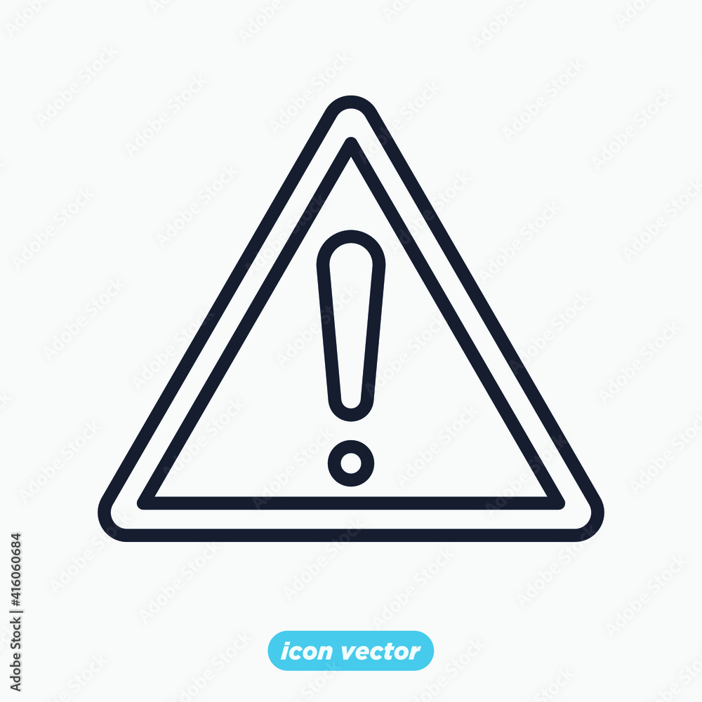 Danger warning sign icon. Danger warning sign symbol template for graphic and web design collection logo vector illustration Danger warning sign icon. Danger warning sign symbol template for graphic and web design collection logo vector illustration