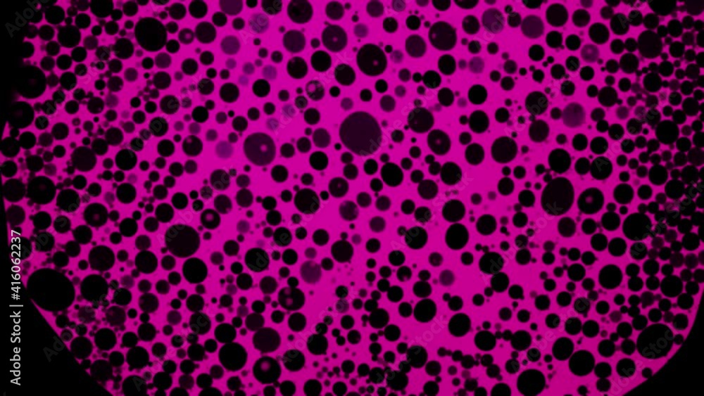 Pink Experiment Fantastic structure of pink bubbles. Scientific experiment, chemical ...