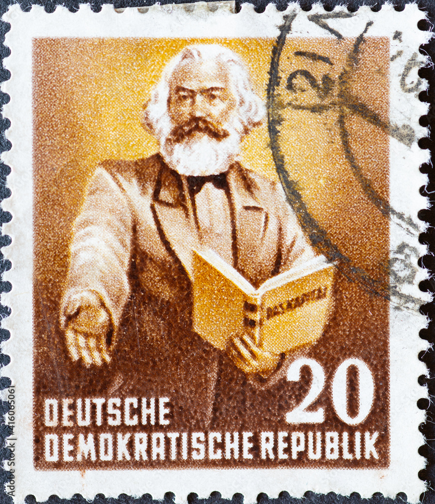 GERMANY DDR CIRCA 1953 : a postage stamp from Germany GDR showing