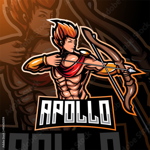 Apolo esport mascot logo design
