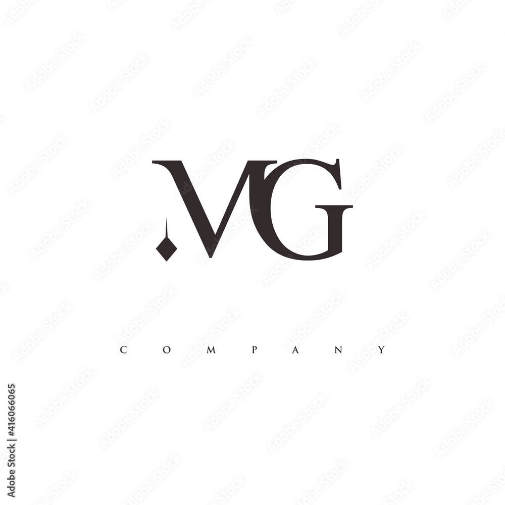 monogram MG logo design vector monogram MG logo design vector