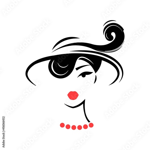 Woman in a hat