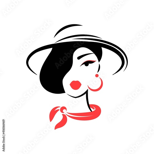 Woman in a hat