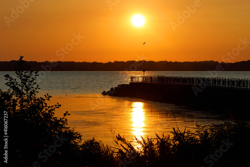 Sunrise On Seneca Lake in Geneva, NY.  