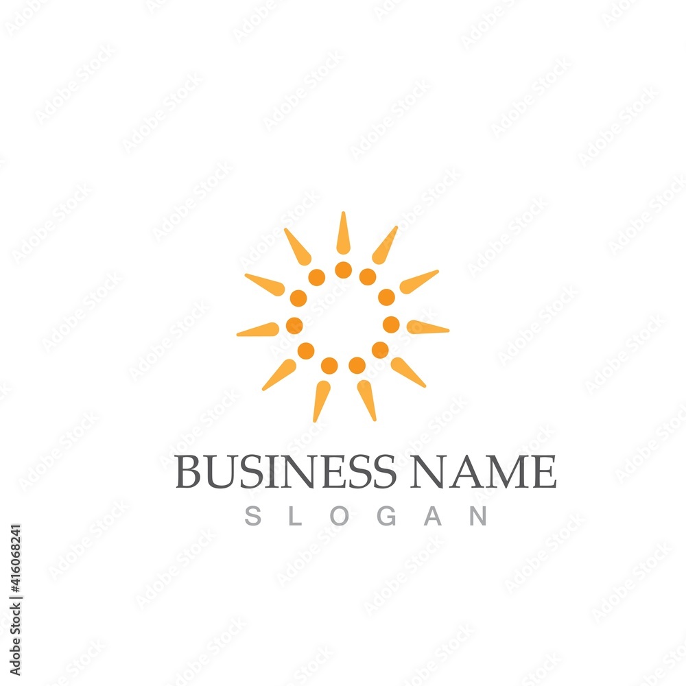 Sun Vector illustration Icon Sun Vector illustration Icon