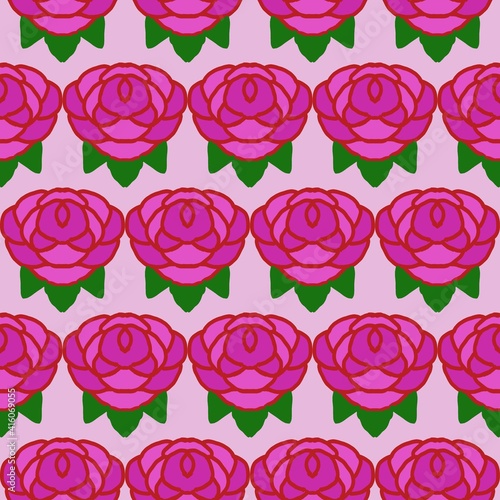 seamless pattern with roses design