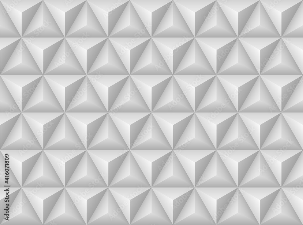 Naklejka Textured abstract grey mosaic seamless background with tile. Vector illustration