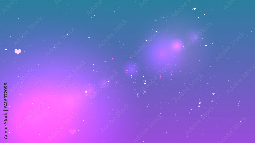 Obraz premium Shining Lights And dust particles love Background