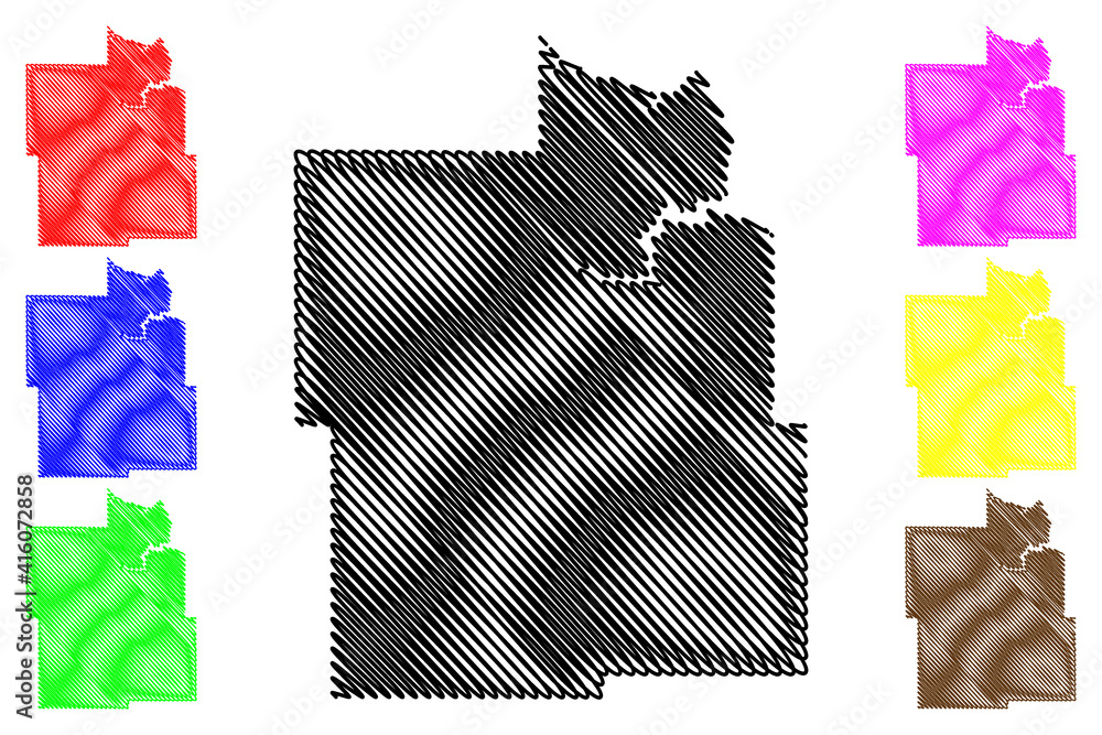 Dunn County, North Dakota State (U.S. county, United States of America, USA, U.S., US) map vector illustration, scribble sketch Dunn map Dunn County, North Dakota State (U.S. county, United States of America, USA, U.S., US) map vector illustration, scribble sketch Dunn map
