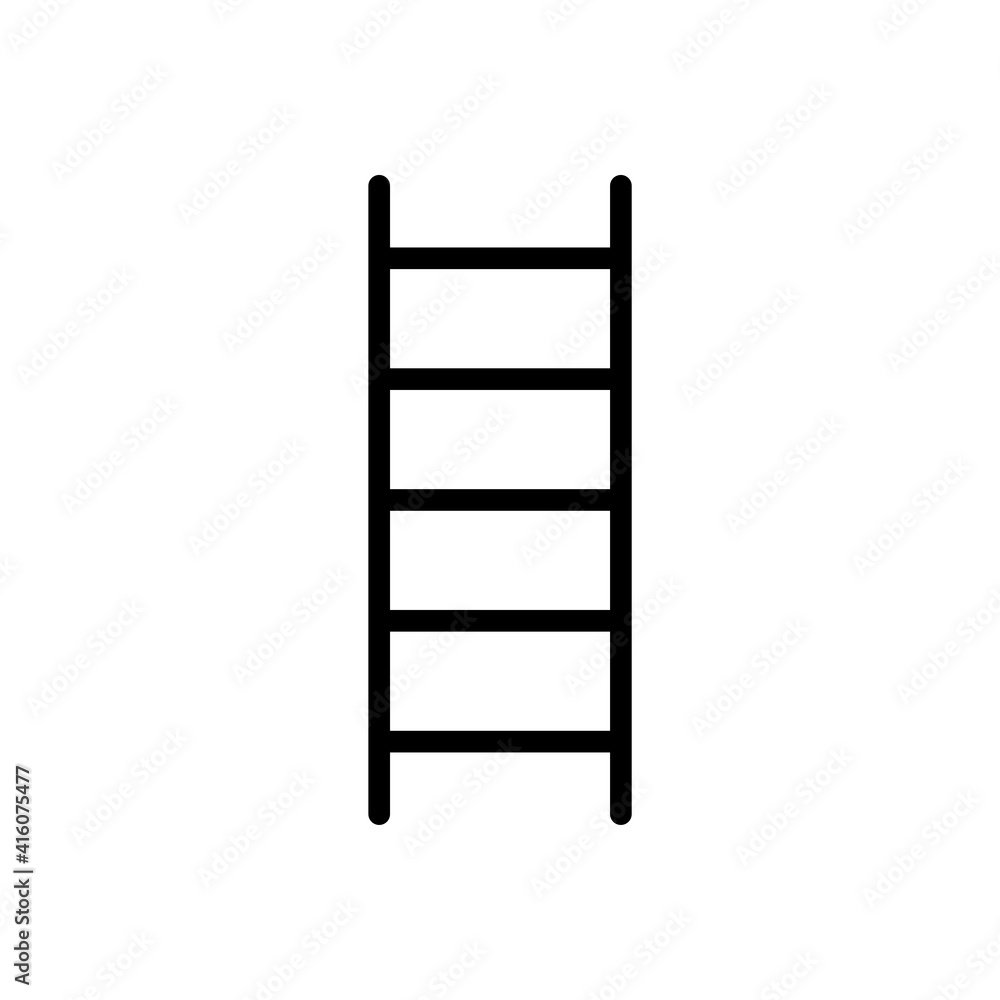 stairs icon line style vector for your web design stairs icon line style vector for your web design