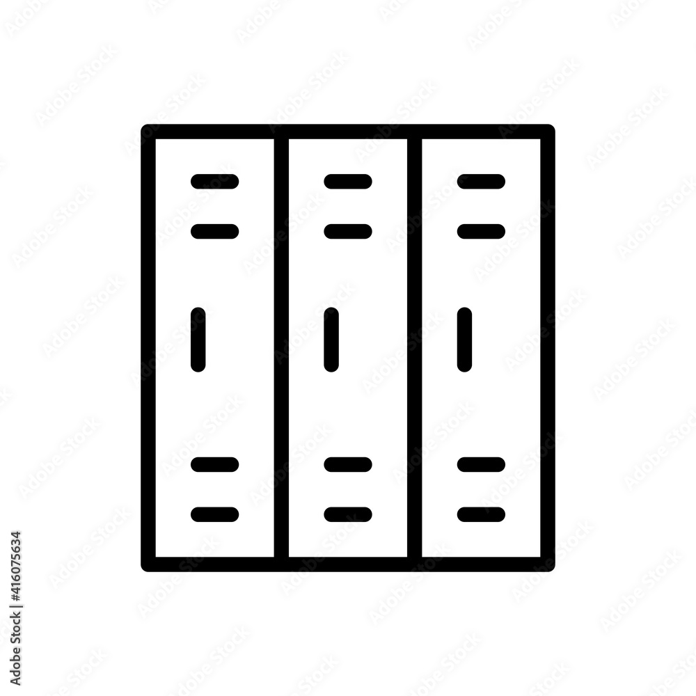 locker icon line style vector for your web design locker icon line style vector for your web design