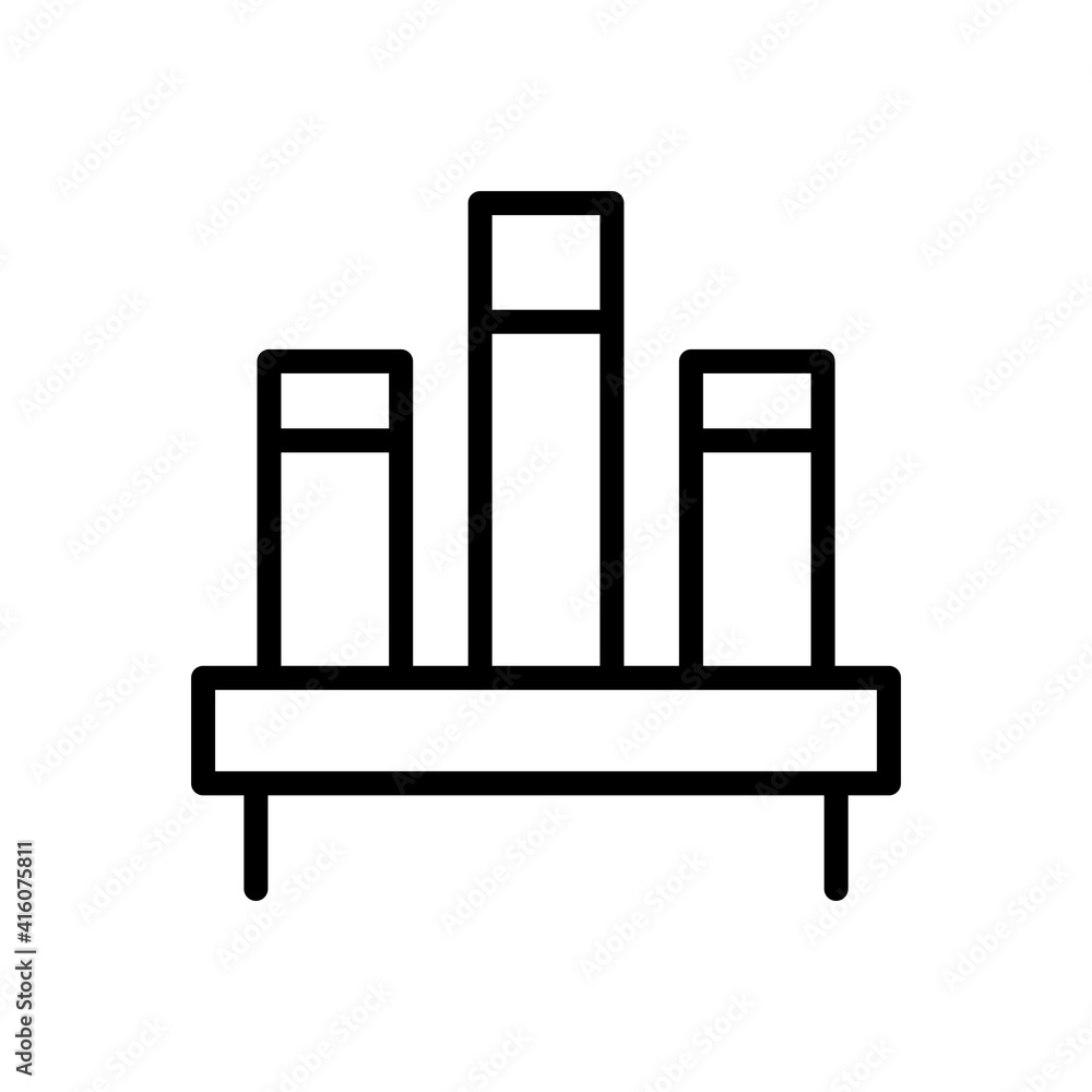 book shelf icon line style vector for your web design book shelf icon line style vector for your web design