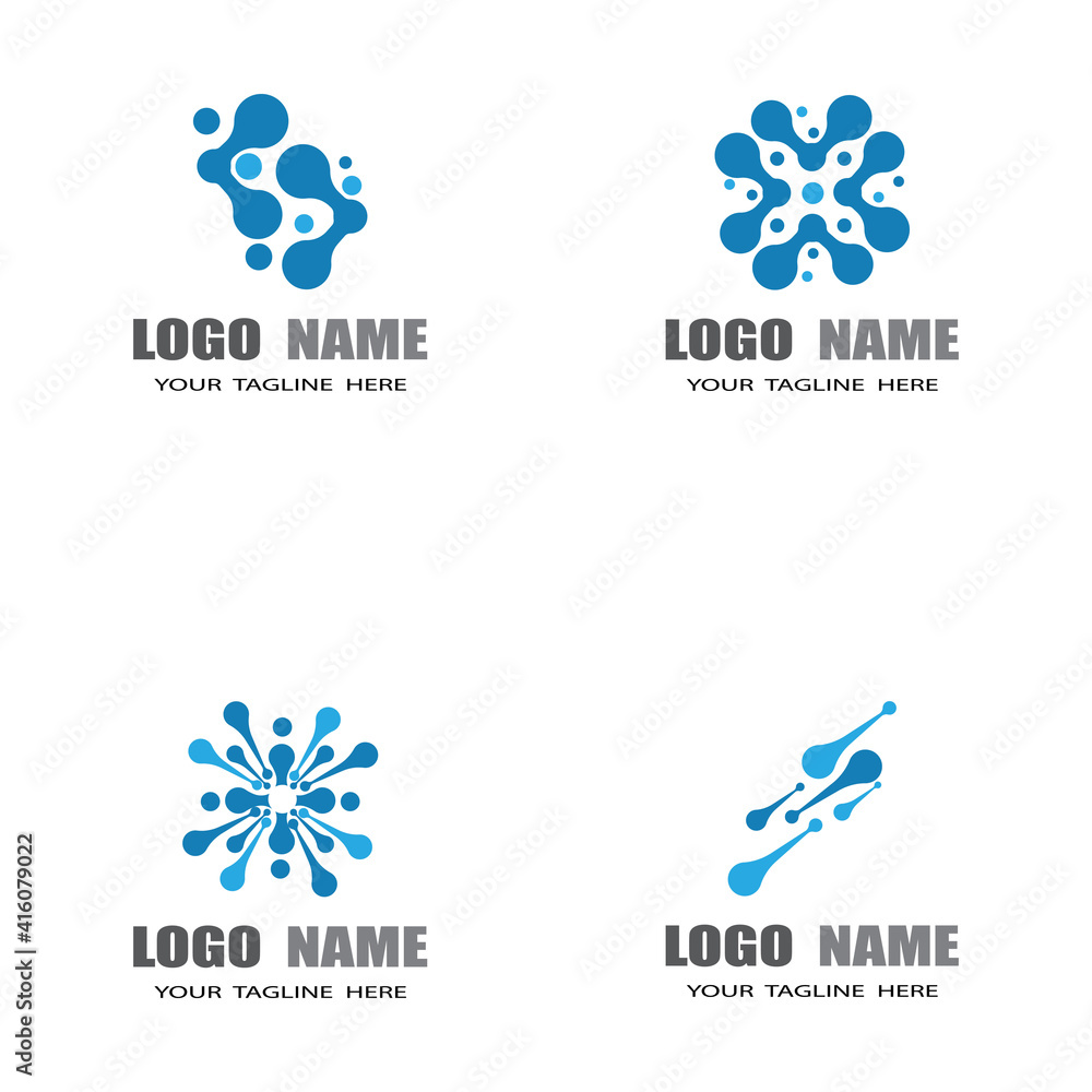 Molecule symbol logo template vector illustration design Molecule symbol logo template vector illustration design
