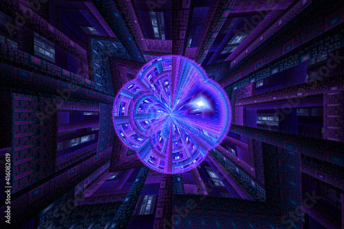 Purple Illustration Physics Science Quantum  Philosophy Therory Time Travel Dimensions photo