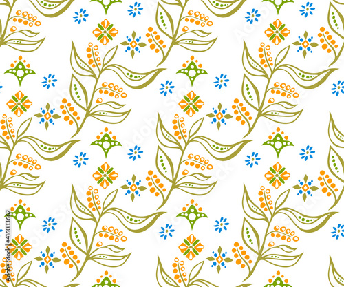 Vector ornamental hand drawing decorative background. Ethnic seamless pattern ornament. Vector pattern.