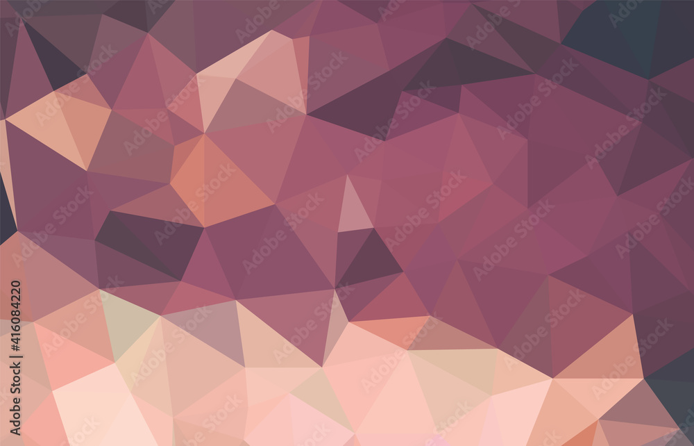 Fototapeta premium Colorful gradient mosaic background. Geometric triangle, mosaic, abstract background. Mosaic, color background. Mosaic texture