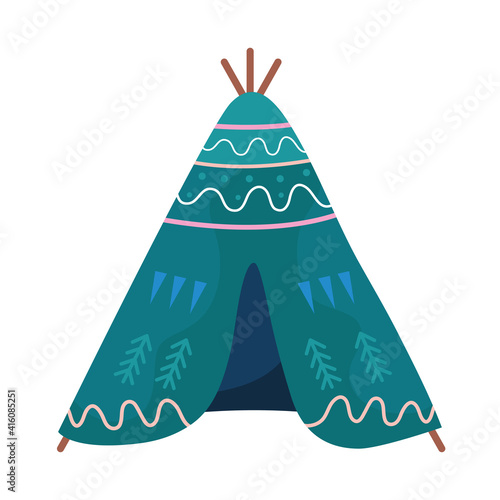 tent camping tool isolated icon vector illustration design