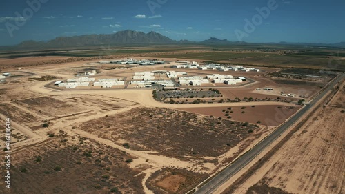 Drone View of Eloy Detention Center and La Palma Correctional Center and Saguaro Correctional Center in Eloy, Arizona, United States