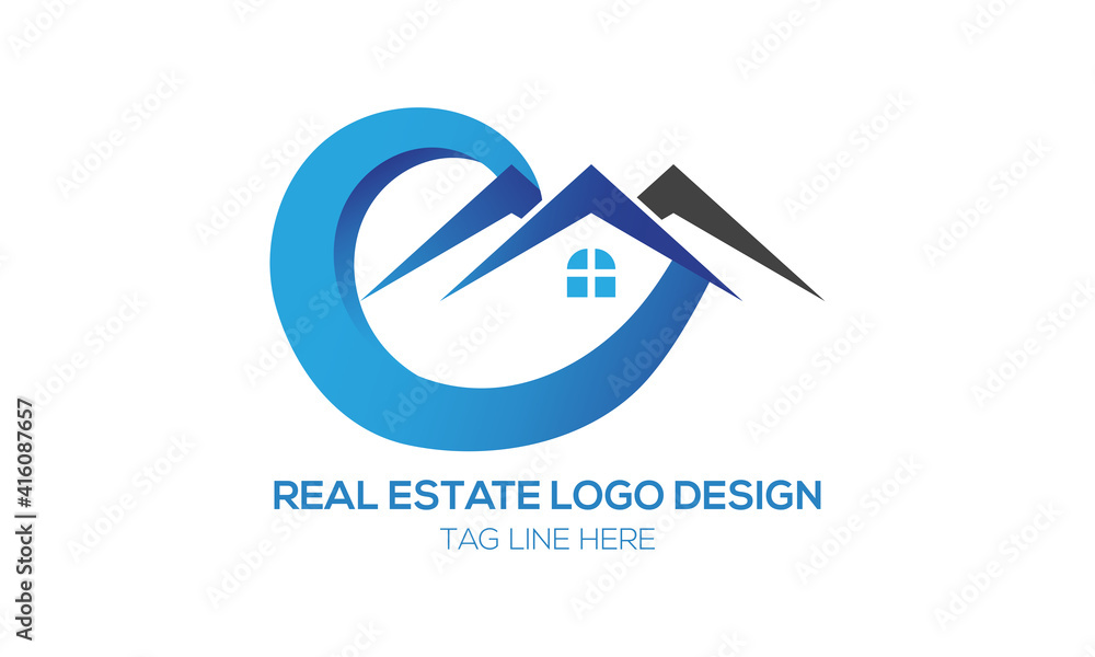 business logo design home.