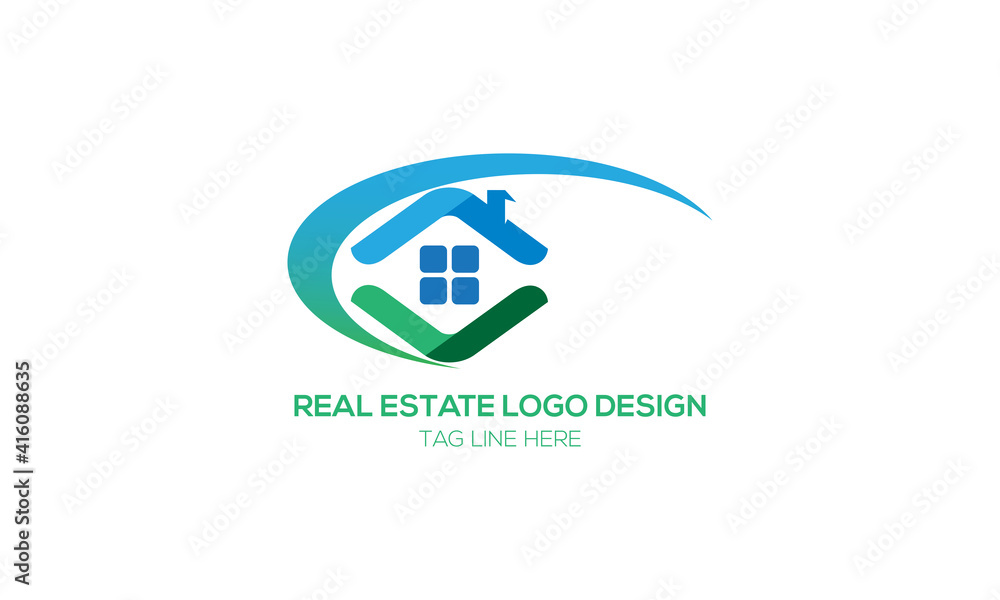 house logo design abstract. house logo design abstract.