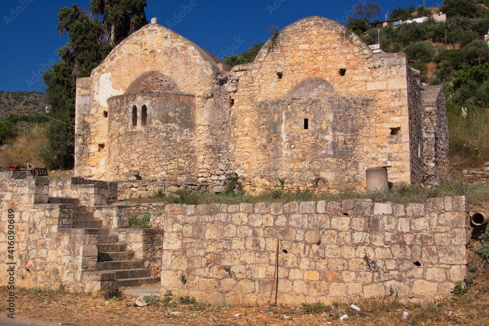 Church of Agios Yoannis Theologos on Crete in Greece, Europe
