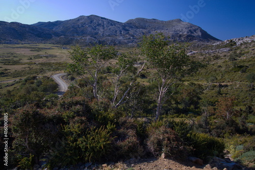 Landscape on Crete in Greece, Europe 