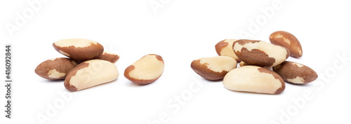 Para nuts isolated on a white background photo