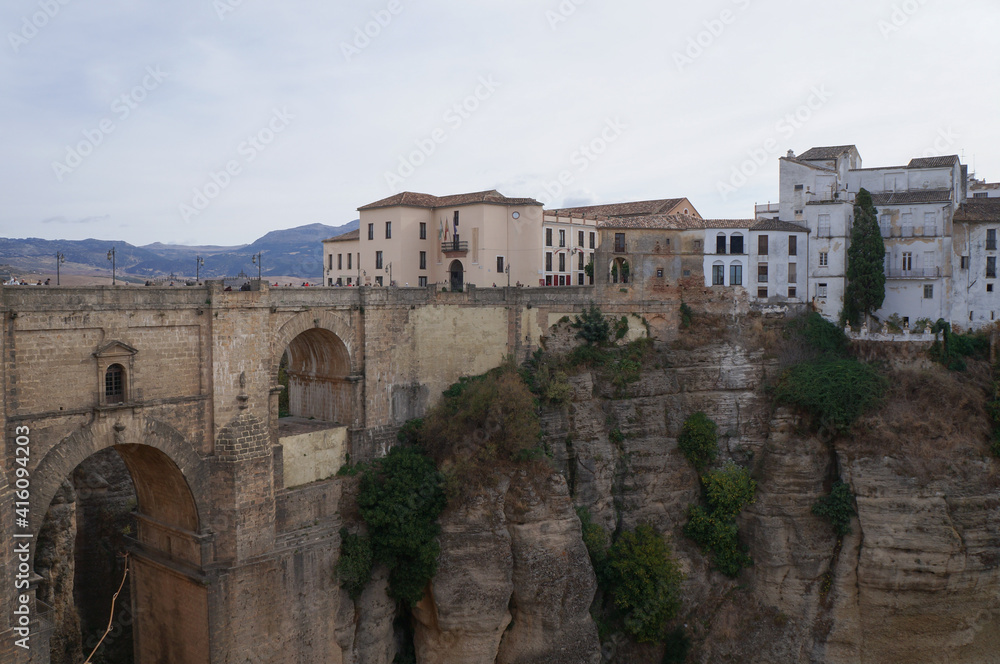 Ronda view with bridge, Spain