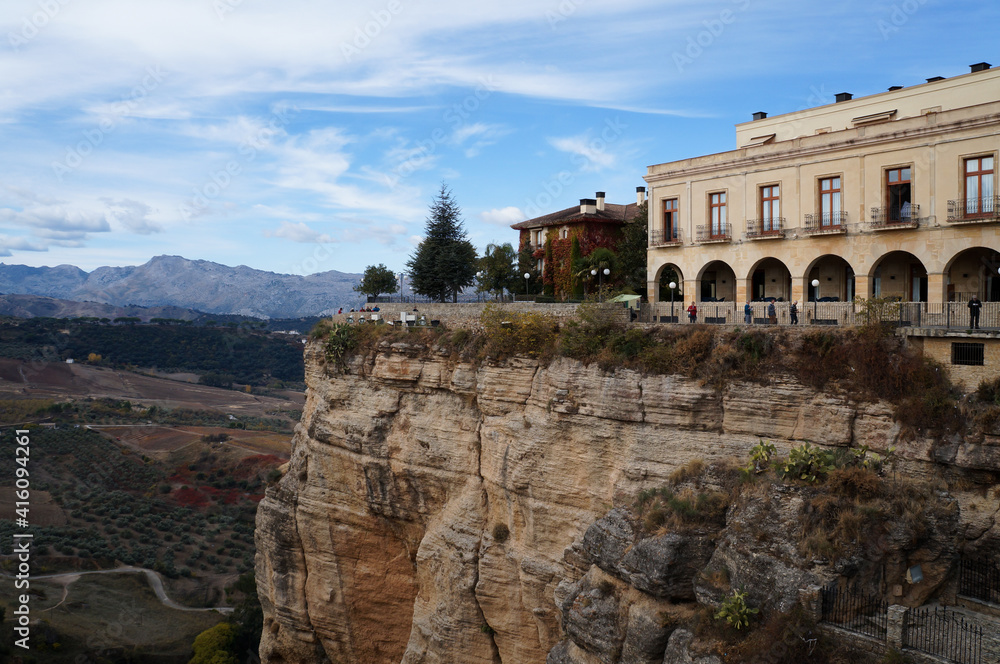 Palace on the rock with valley view, Ronda