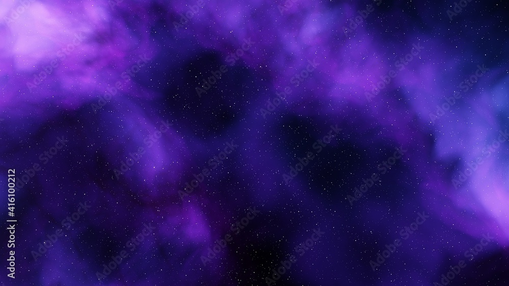 Fototapeta premium Space background with nebula and stars, nebula in deep space, abstract colorful background 3d render
