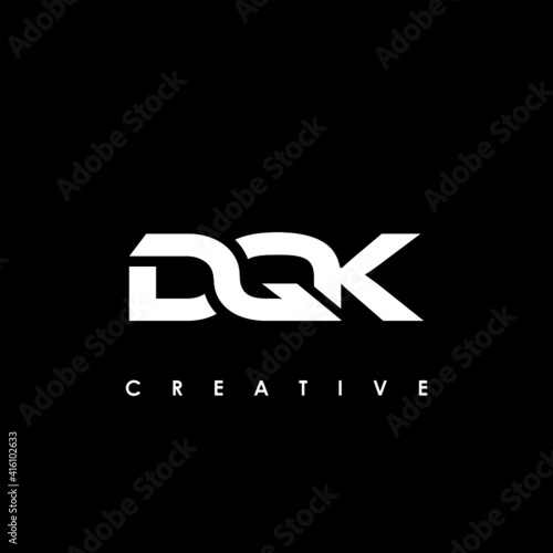 DQK Letter Initial Logo Design Template Vector Illustration